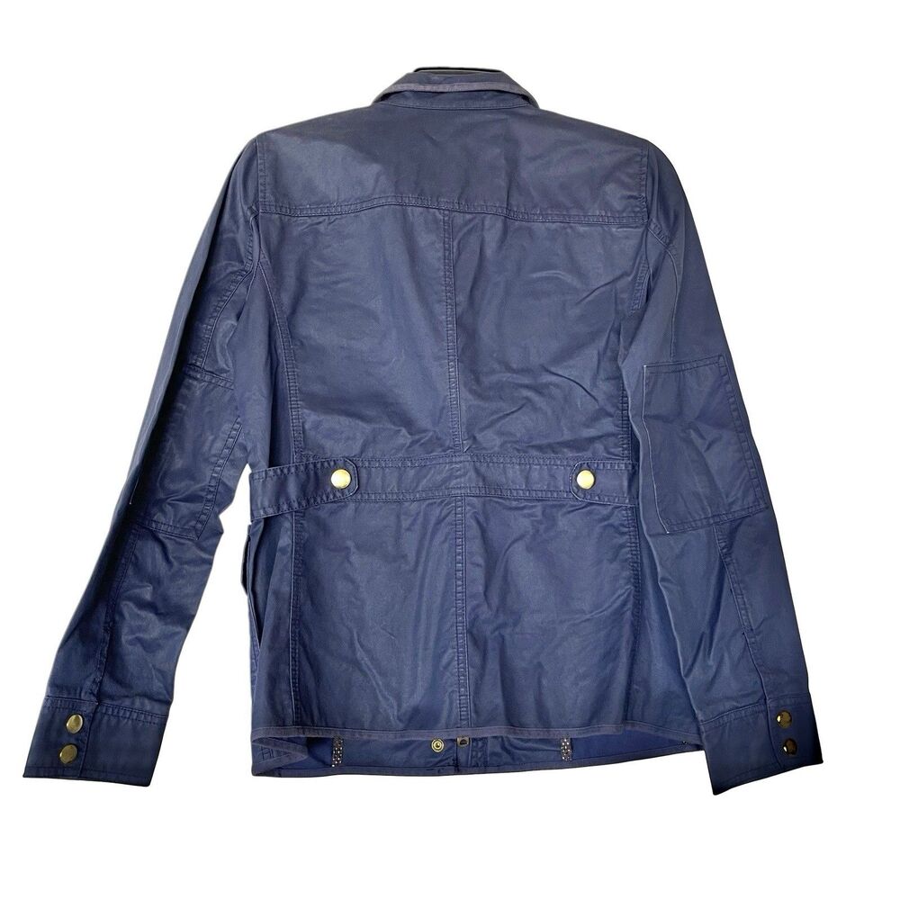 J.Crew Downtown Field Jacket Waxed Cotton Military Utility Gorpcore Sz Small - Picture 3 of 13